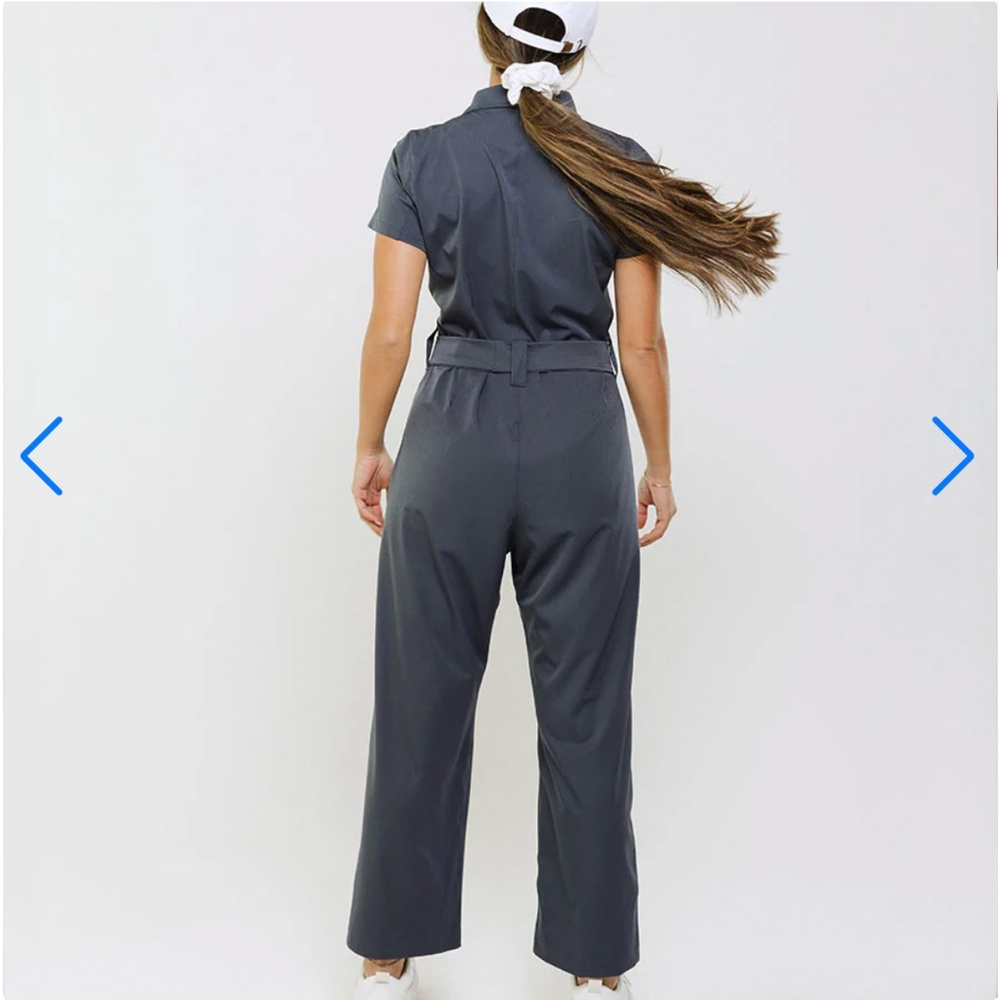Albion Fit City Jumpsuit Charcoal LIKE NEW - Lg Petite - Picture 5 of 14